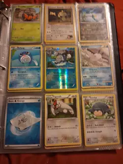 Pokemon TCG Mixed Card Lot Of 9, Poliwhirl Holo - Image 1
