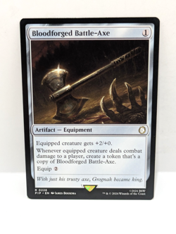 Bloodforged Battle-Axe - Fallout - Rare - Artifact - Regular - PIP 0226 - Image 1