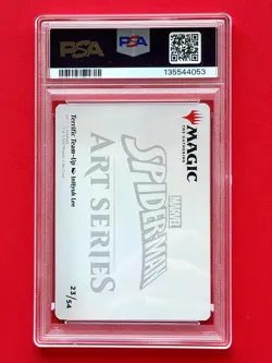 2025 MTG SPIDER-MAN Art Series TERRIFIC TEAM-UP #23 PSA 10 NOTE: NO GOLD Stamp‼ - Image 5