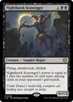 Nighthawk Scavenger Commander: The Lost Caverns of Ixalan MTG Magic - Image 1