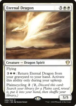 NM Eternal Dragon, MTG, Ikoria Commander, Magic the Gathering, 88 - Image 1