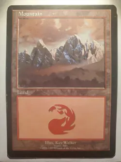 Mountain Vesuvio Italy Euro Land Promo Light Play MTG Magic DNA GAMES - Image 1