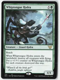Whiptongue Hydra R Commander: Kamigawa: Neon Dynasty 134 NM - Image 1