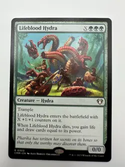 MTG TCG Lifeblood Hydra Commander Masters Regular - Image 1