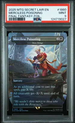 2025 MAGIC: THE GATHERING SECRET LAIR DROP #1860 MERCILESS POISONING PSA 9 - Image 1