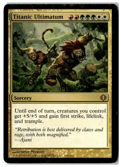 MTG Titanic Ultimatum - Shards of Alara Heavily Played English - Image 1