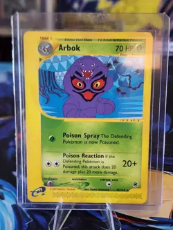 Pokemon TCG Arbok Expedition Base Set Regular Rare non holo Card 35/165 - Image 1