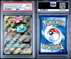 2019 Pokemon Sun Moon Tag Team Generations Promo SM229 Venusaur Snivy GX PSA 10 - Image 3
