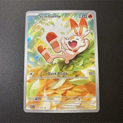 Pokemon Scorbunny 225/217 ASC Basic 70 HP 10+ Attack Holo Rare 2026 NM - Image 1
