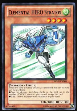 Elemental HERO Stratos RYMP-EN008 Yugioh TCG Card Common LP - Image 1