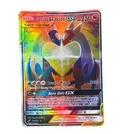 Pokemon Latias & Latios GX TAG TEAM Full Art Ultra Rare Holo 170/181 250 HP - Image 1