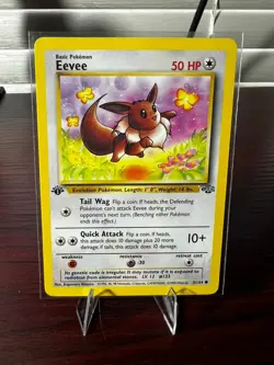 Pokemon Eevee 51/64 Jungle 1st Edition NM/LP - Image 1