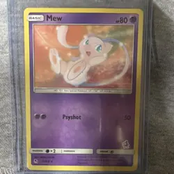 Pokemon Mew Rare 32/68 80 HP 50 Psyshot Hidden Fates English Basic - Image 1