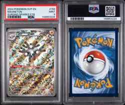 2024 Pokemon SVP en Magneton Surging Sparks ETB #159 PSA 9 - Image 3