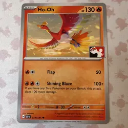Pokemon Ho-Oh Regular Uncommon Basic Card 019/191 Prize Pack Series 130 HP - Image 1