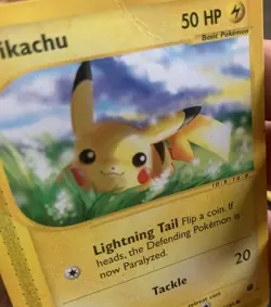 Pikachu 124/165 Expedition Pokemon Card e-Series Vintage WOTC Common - Lp/Vlp - Image 5