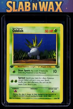 Pokemon tcg Jungle Oddish ( first edition) #58/64 - Image 1