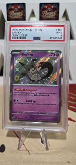 2024 POKEMON PAF MIMIKYU SHINY RARE EN-PALDEAN FATES 160 PSA 9 - Image 1