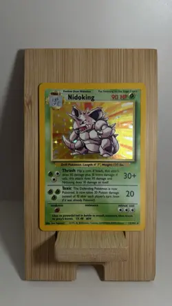 Pokemon TCG Nidoking Base Set 11/102 Holofoil Rare MP - Image 1