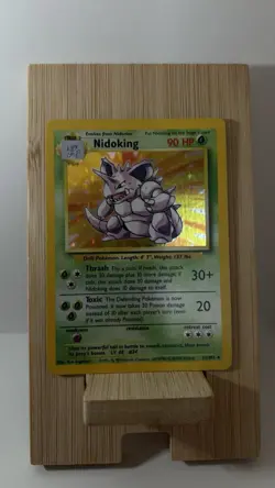 Pokemon TCG Nidoking Base Set 11/102 Holofoil Rare MP - Image 3