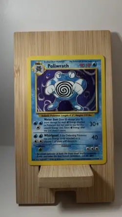 Pokemon TCG Poliwrath Base Set Holo Rare 13/102 MP - Image 2
