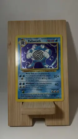 Pokemon TCG Poliwrath Base Set Holo Rare 13/102 MP - Image 3
