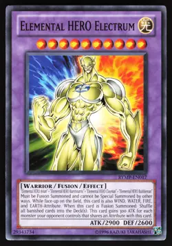 Elemental HERO Electrum RYMP-EN017 Yugioh TCG Card Common UNLIMITED LP - Image 1