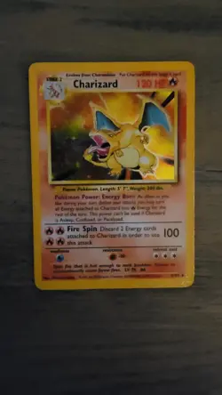 1999 Pokemon Base Set Charizard 4/102 Holo Rare - Image 3