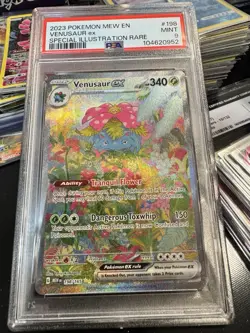 2023 POKEMON MEW EN-151 SPECIAL ILLUSTRATION RARE #198 VENUSAUR EX PSA 9 - Image 2