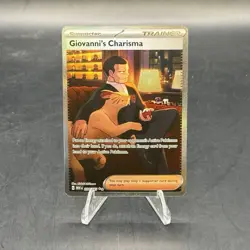 Pokemon TCG 151 Full Art Trainer Giovanni's Charisma 204/165 - Image 1
