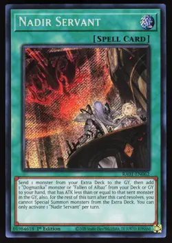 Nadir Servant RA01-EN062 Yugioh TCG Card Secret Rare NM - Image 1