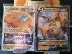 Dragonite VSTAR 050/078 & Dragonite V 049/078 Holo Ultra Rare Pokemon GO TCG - Image 1