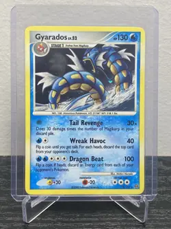 2008 Pokemon Diamond & Pearl GYARADOS Holo Stormfront Cosmos Card #19 - Image 1