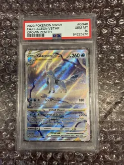 Glaceon VSTAR Crown Zenith GG40/GG70 PSA 10 English Pokemon TCG - Image 2