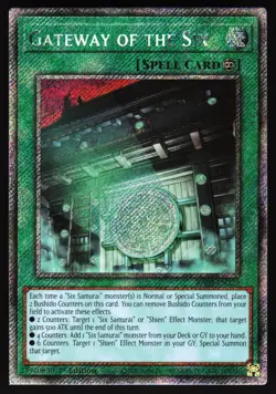 Gateway of the Six (Platinum Secret Rare) RA03-EN229 Yugioh TCG Card NM - Image 1