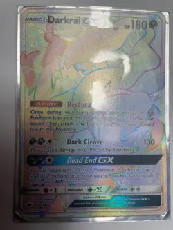 Darkrai GX - 158/147 | Pokemon TCG Burning Shadows | Rainbow Secret Rare Holo LP - Image 1