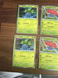 Lot of 2 Pokemon TCG Oddish 001 Gloom 002 & Vileplume 003 Cosmo Holo Promo &coin - Image 3