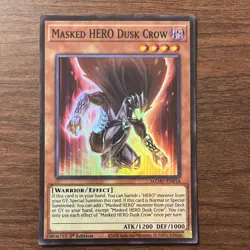 🔥Masked HERO Dusk Crow 1st Edition MZMU-EN014 Super Rare YuGiOh!🔥 - Image 1