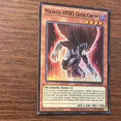 🔥Masked HERO Dusk Crow 1st Edition MZMU-EN014 Super Rare YuGiOh!🔥 - Image 4