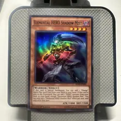 Yugioh Elemental HERO Shadow Mist SDHS-EN001 Super Rare 1st Ed NM - Image 1