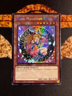 YUGIOH • DARK MAGICIAN GIRL • PRISMATIC SECRET RARE • SBC2-ENA13 • 1st ED •VLP - Image 1