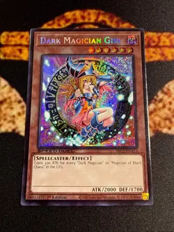 YUGIOH • DARK MAGICIAN GIRL • PRISMATIC SECRET RARE • SBC2-ENA13 • 1st ED •VLP - Image 2