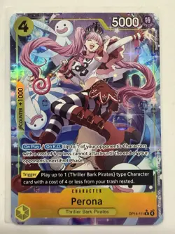 Perona (Alt Art) OP14-111 R - THE AZURE SEA'S SEVEN - One Piece TCG - Image 1