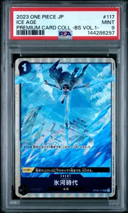 2023 ONE PIECE JPN PREMIUM COLLECTION BEST SELECTION VOL.1 #117 ICE AGE PSA 9 - Image 1