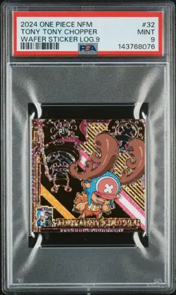 2024 NIFORMESION ONE PIECE GREAT PIRATE WAFER STICKER TONY TONY CHOPPER PSA 9 - Image 1