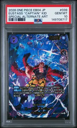 2026 ONE PIECE JPN EGGHEAD CRISIS SPECIAL ALT ART EUSTASS "CAPTAIN" KID PSA 10 - Image 1