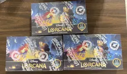 LOT (3) Disney Lorcana: Whispers in the Well SEALED Booster Boxes (9C) - Image 1