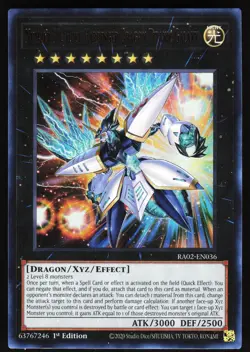 Number 38: Hope Harbinger Dragon Titanic Galaxy (UR) RA02-EN036 Yugioh TCG Card - Image 1