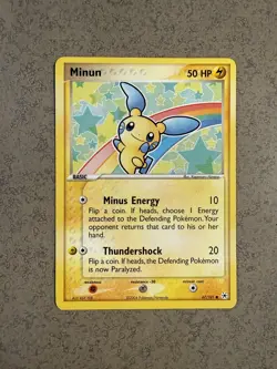 Minun Ex Hidden Legends Normal 67/101 NM-LP Pokemon Card - Image 1