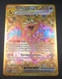 Charizard Ex GOLD Obsidian Flames #228/197 NM Fresh Pull Pokemon TCG Card - Image 1